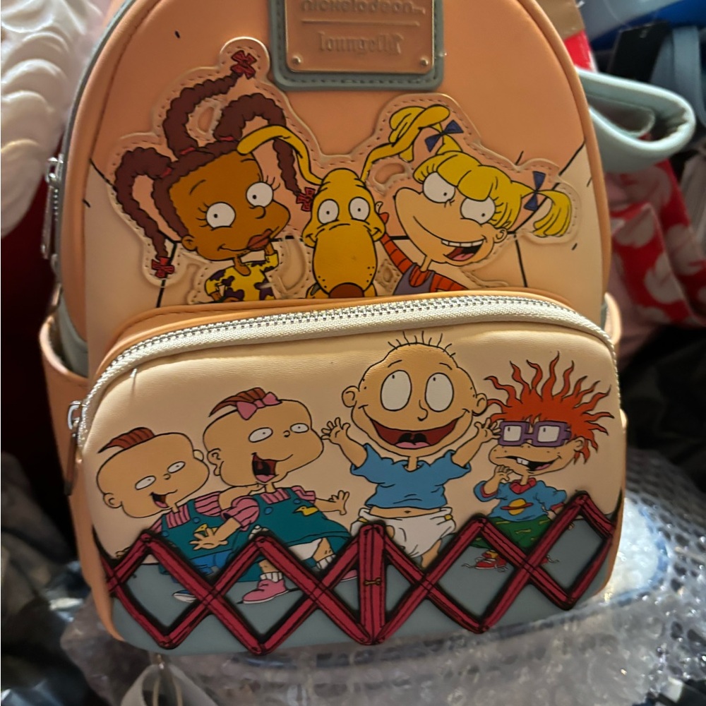 Loungefly Nickelodeon Rugrats 30th Anniversary Womens Double Strap Shoulder Bag